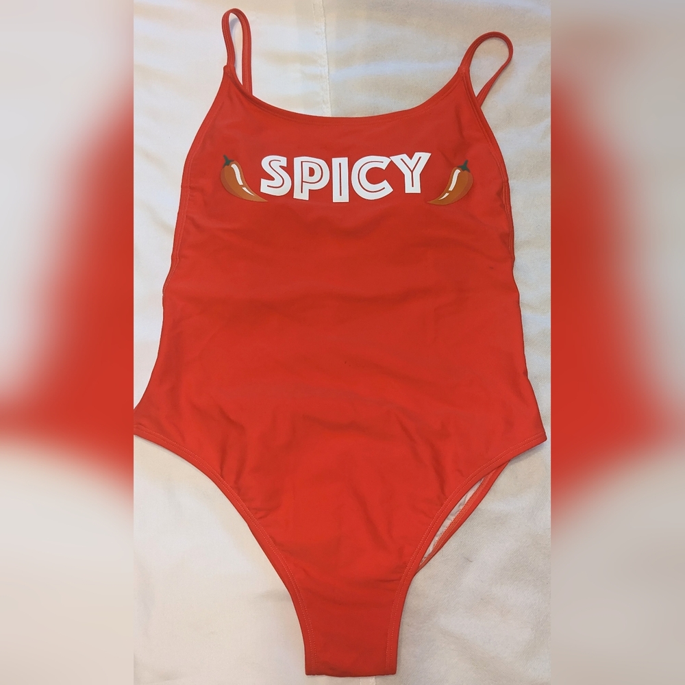 GB Women's Lined Red 'Spicy' One-Piece Swimsuit
